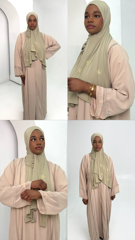 abaya beige layali 1