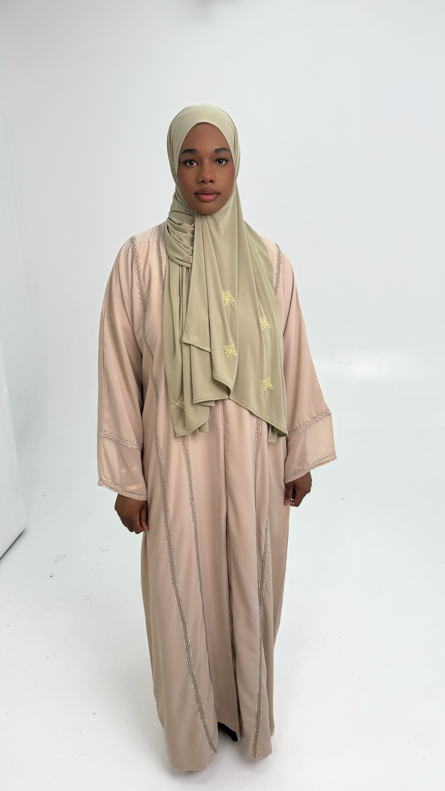 abaya beige layali 3