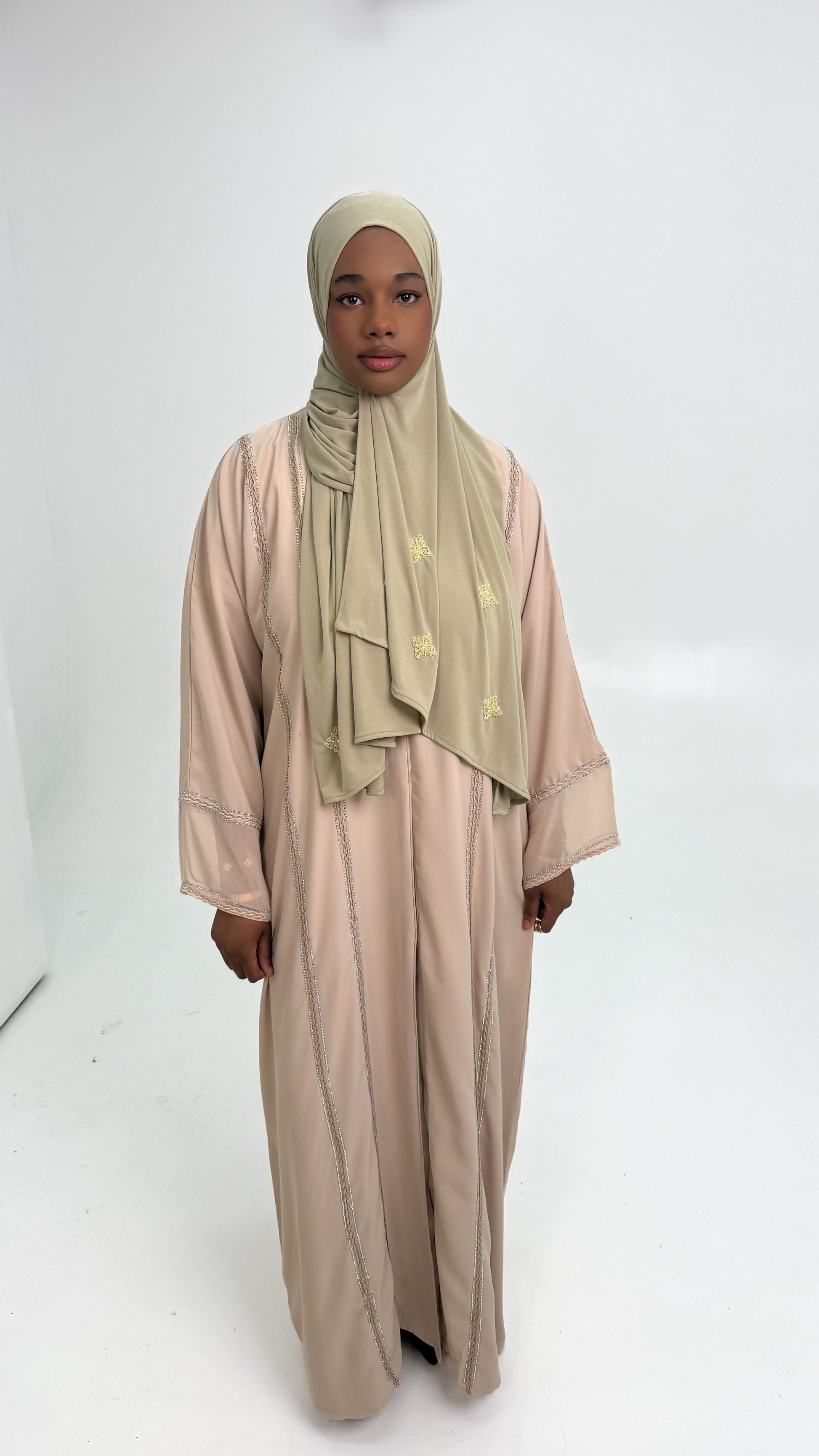 abaya beige layali 3