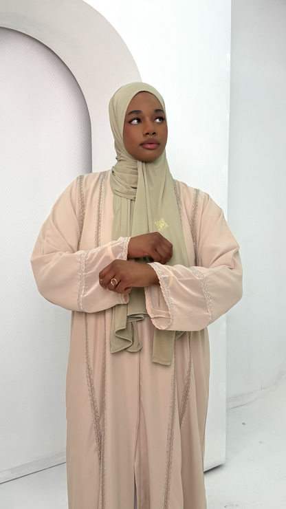 abaya beige layali 5
