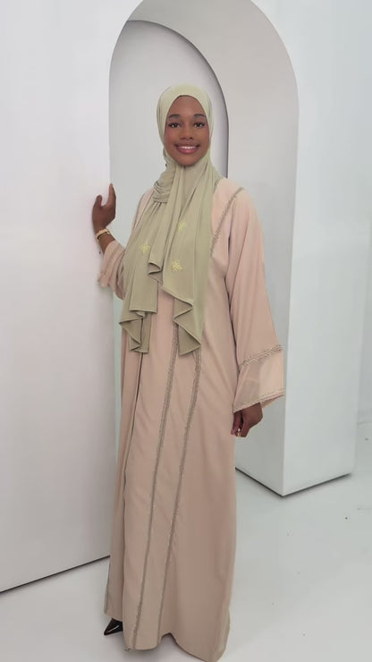 abaya beige layali 6